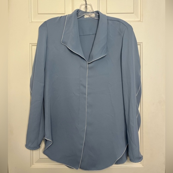 NWT Babaton Rena Blouse XXS Dune Bluespace - Picture 3 of 14